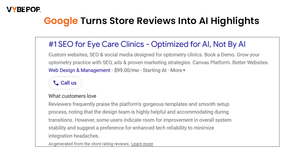 Google Turns Store Reviews Into AI Highlights